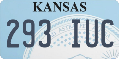 KS license plate 293IUC