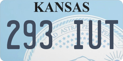KS license plate 293IUT