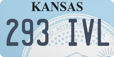 KS license plate 293IVL