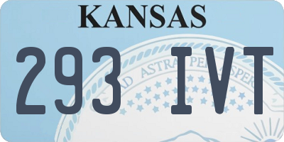 KS license plate 293IVT