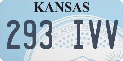 KS license plate 293IVV