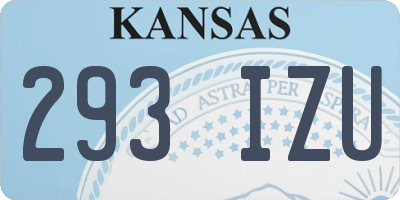 KS license plate 293IZU