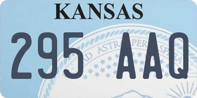 KS license plate 295AAQ