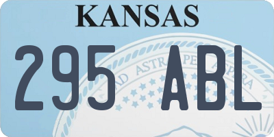 KS license plate 295ABL