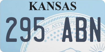 KS license plate 295ABN