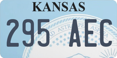 KS license plate 295AEC