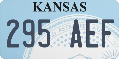 KS license plate 295AEF