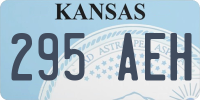 KS license plate 295AEH