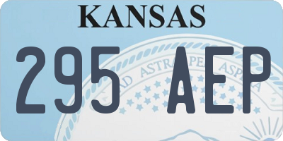 KS license plate 295AEP