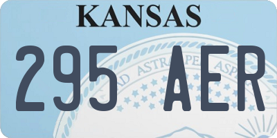 KS license plate 295AER