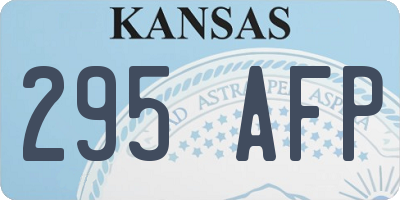 KS license plate 295AFP