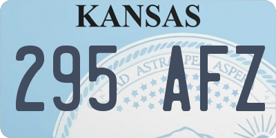 KS license plate 295AFZ
