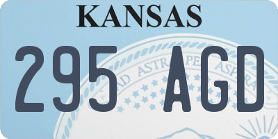 KS license plate 295AGD
