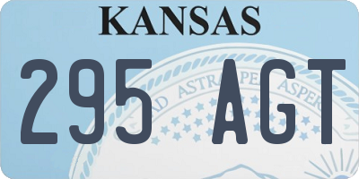 KS license plate 295AGT