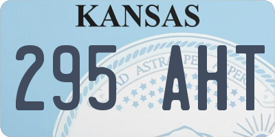 KS license plate 295AHT