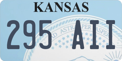 KS license plate 295AII