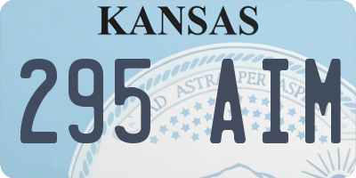 KS license plate 295AIM