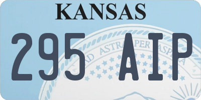 KS license plate 295AIP