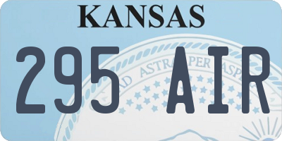 KS license plate 295AIR
