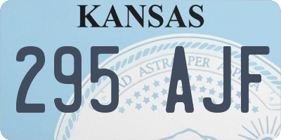 KS license plate 295AJF