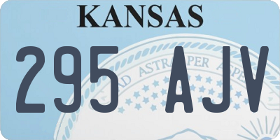 KS license plate 295AJV