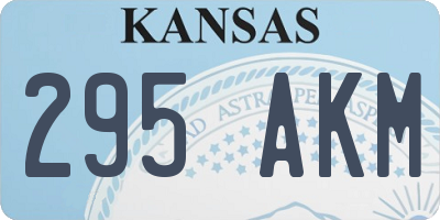 KS license plate 295AKM