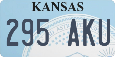 KS license plate 295AKU