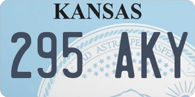 KS license plate 295AKY
