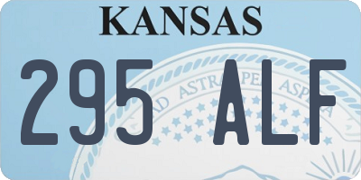 KS license plate 295ALF