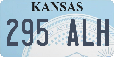 KS license plate 295ALH
