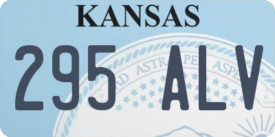 KS license plate 295ALV