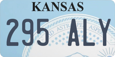 KS license plate 295ALY