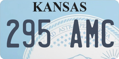 KS license plate 295AMC