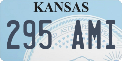 KS license plate 295AMI