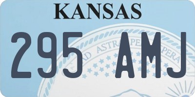 KS license plate 295AMJ