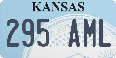 KS license plate 295AML