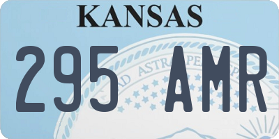 KS license plate 295AMR