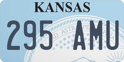 KS license plate 295AMU