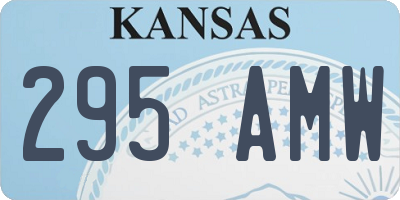 KS license plate 295AMW