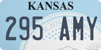 KS license plate 295AMY