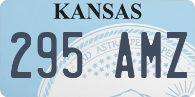 KS license plate 295AMZ