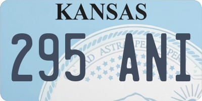 KS license plate 295ANI
