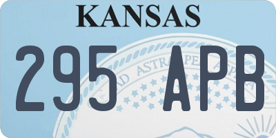 KS license plate 295APB