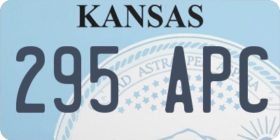 KS license plate 295APC