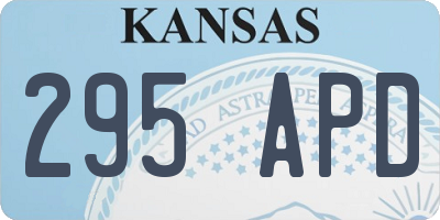 KS license plate 295APD