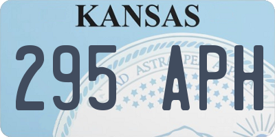 KS license plate 295APH