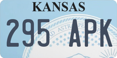 KS license plate 295APK