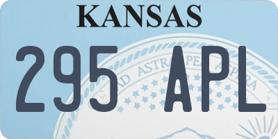 KS license plate 295APL