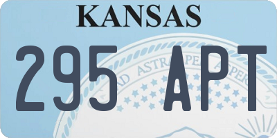 KS license plate 295APT