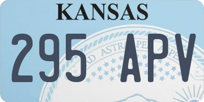 KS license plate 295APV